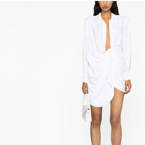 Jacquemus La Robe Bahia Dress in white - Size FR36 - Picture 5 of 13